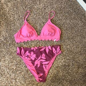 Pink Floral Women's Intimate Set